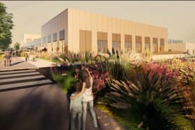 An artist's impression of the proposed Bransbury Park Leisure Centre