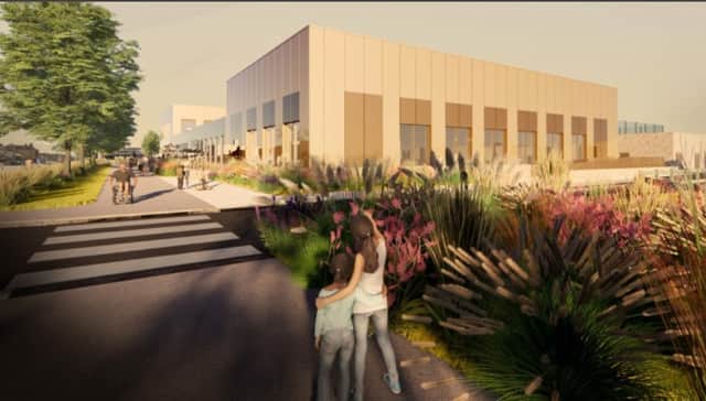 An artist's impression of the proposed Bransbury Park Leisure Centre
