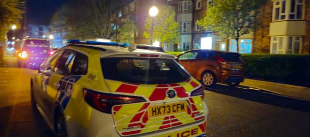 Police are attending a block of flats in Southsea to investigate an incident. Picture by Stu Vaizey.