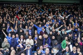 Pompey fans were in full voice at Wycombe. Pic: Jason Brown