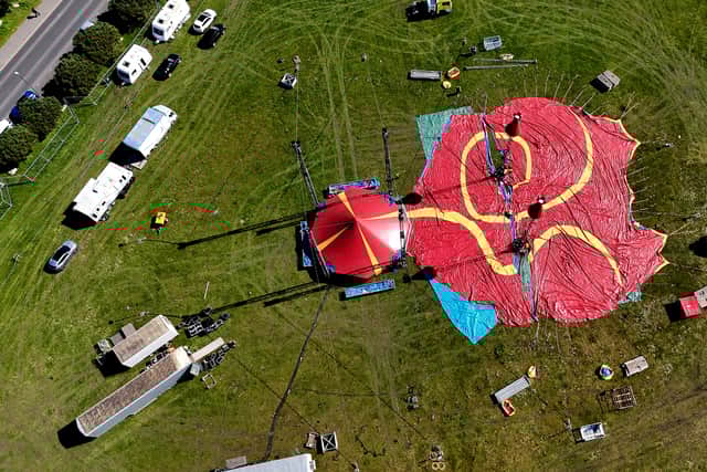 The circus tent is goingup on Southsea Common ready for the fun to start.
Picture credit: My Portsmouth By Drone