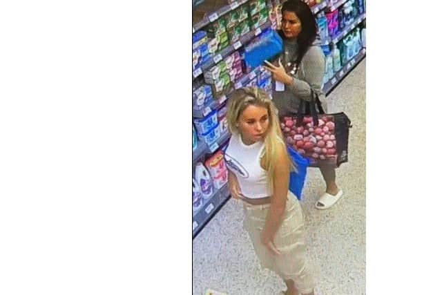 CCTV image of the two women. Pic: Hants police