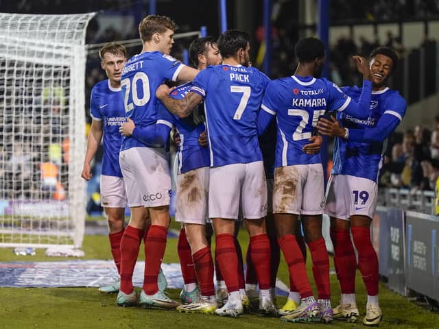 Pompey know two wins in next two games will guarantee promotion. Pic: Jason Brown/ProSportsImages