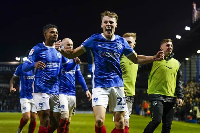Owen Moxon's Pompey impact has been praised by John Mousinho. Picture: Jason Brown/ProSportsImages