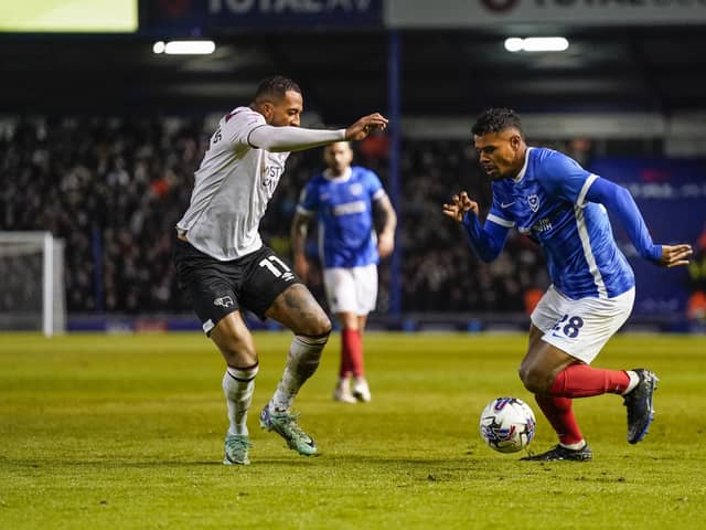 Chelsea loanee Tino Anjorin is back for Pompey. Pic: Jason Brown/ProSportsImages