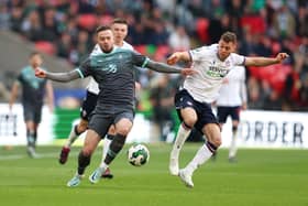 Portsmouth boy Matt Butcher in Trophy final action for Plymouth against Bolton last year. Pic: Getty Images