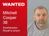 Hampshire police hunt for Southampton man Mitchell Cooper wanted on prison recall