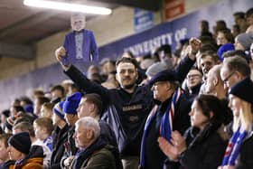 Pompey fans at the LNER Stadium back in November 2021