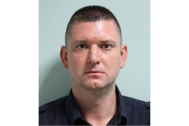Kevin Smith, 38, was detained by officers from the NCA’s Anti-Corruption Unit at work in Portsmouth on 26 August 2023, as part of a joint operation with the Metropolitan Police Service and Border Force.
Picture: NCA