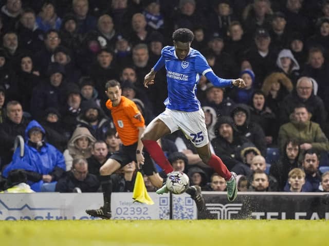 Abu Kamara has previously shown he can operate effectively on either wing for Pompey.