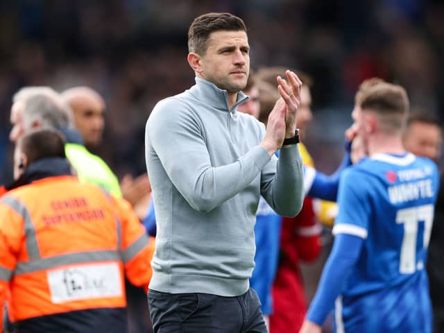 Pompey boss John Mousinho. Pic: PA