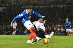 Kusini Yengi got the better of Ricardo Santos when Bolton visited Fratton Park back in December