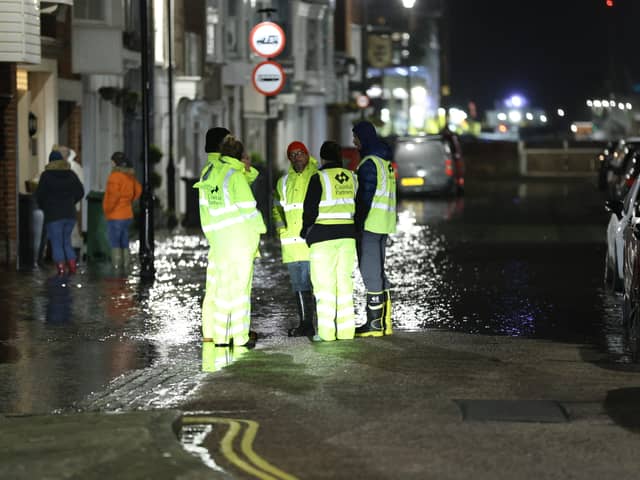 Flooded streets of Old Portsmouth last night as captured by 
Marcin Jedrysiak.