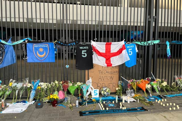 Supporters of Charlotte FC created a memorial to Anton Walkes outside their stadium following his passing in January 2023.