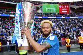 The late Anton Walkes won the Checkatrade Trophy with Pompey at Wembley in March 2019. Picture: Joe Pepler