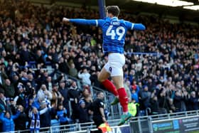 Pompey attacker Callum Lang is back in training. Pic: PA