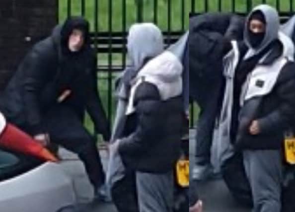 Police are looking for these people in connection with the theft of a three-wheeled motorbike and a moped in Winchester.