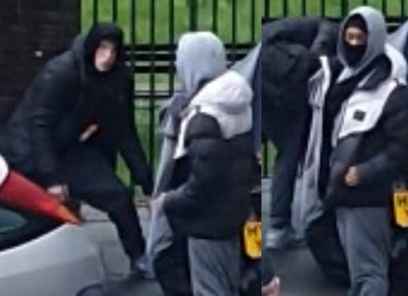 Police are looking for these people in connection with the theft of a three-wheeled motorbike and a moped in Winchester.
