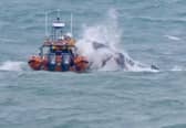 RNLI heroes rescue stranded humpback whale.