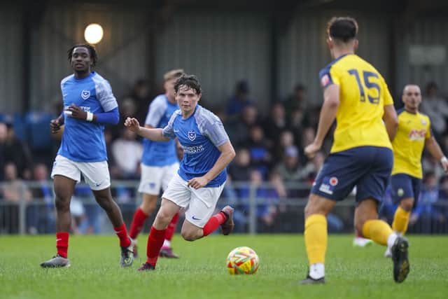 Harry Clout impressed for Pompey's Academy in the final of the Youth Alliance Cup against Preston.