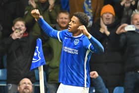 Pompey striker Kusini Yengi shone against Bolton at Fratton Park last December. Pic: Graham Hunt/ProSportsImages