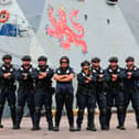 HMS Tamar, alongside Fijian authorities and the New Zealand navy, will be patrolling the Pacific to combat illegal fishing. Picture: Royal Navy