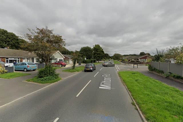 The crash took place in Milton Road, Waterlooville. Picture: Google Street View.
