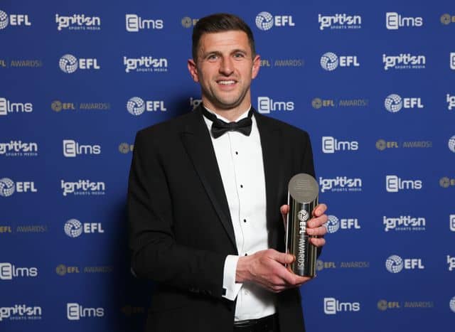 Pompey boss John Mousinho has been named League One's manager of the season. Photo by Andrew Fosker/Shutterstock 