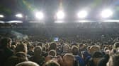 Fans on the pitch at Fratton Park after Pompey beat Barnsley 3-2 to become champions of League One - securing promotion to the Championship. 