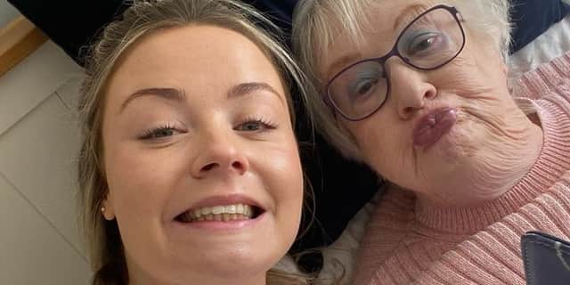 Maisie Stanford, 27 and her grandmother Margaret Harding, 88.