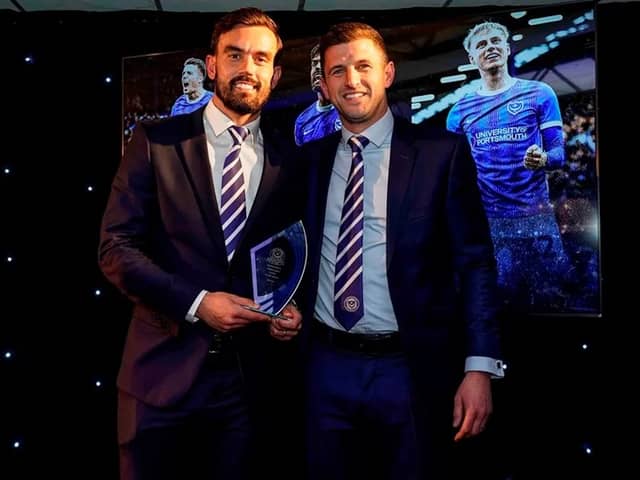 Pompy skipper Marlon Pack was named player of the season, at the club's end of season awards last night. Pic: Jason Brown