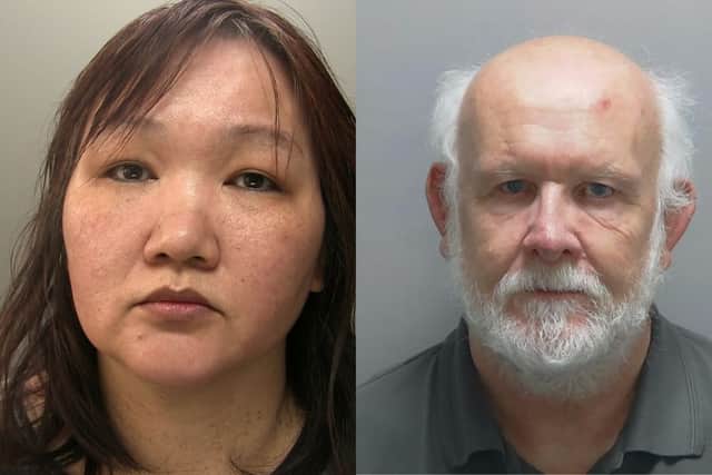 Wan Si Kam (Left), aged 56, of Hylton Street in Sunderland and Clive Porter (Right), aged 62, of Powerscourt Road in Copnor appeared at Portsmouth Crown Court on Thursday 5 October 2023 and were found guilty of acquiring, using or possessing criminal property.