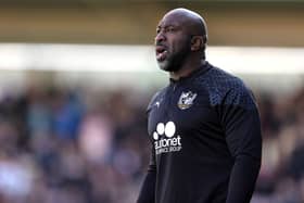 Darren Moore in action as Port Vale head coach ahead of Bolton survival clash
