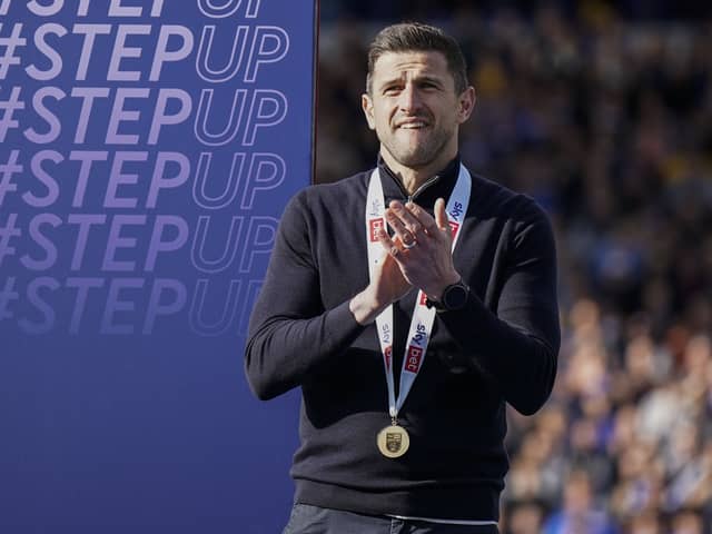 Pompey boss John Mousinho will decide the futures of his out-of-contract players this week, with sporting director Rich Hughes. Pic: Jason Brown/ProSportsImages