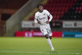 Sam Folarin is on trial at Ipswich as he seeks another club. Picture: Jason Brown/ProSportsImages