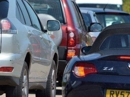 Severe delays on the M275 are affecting commuters travelling into Portsmouth