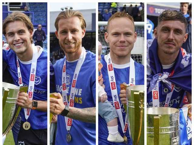 From left to right: Ryley Towler, Ben Stevenson, Anthony Scully and Gavin Whyte have all found starts hard to come by this season for different reasons.