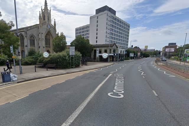 Commercial Road where the incident happened. Pic: Google