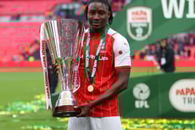 Joshua Kayode is on loan at Carlisle from Rotherham
