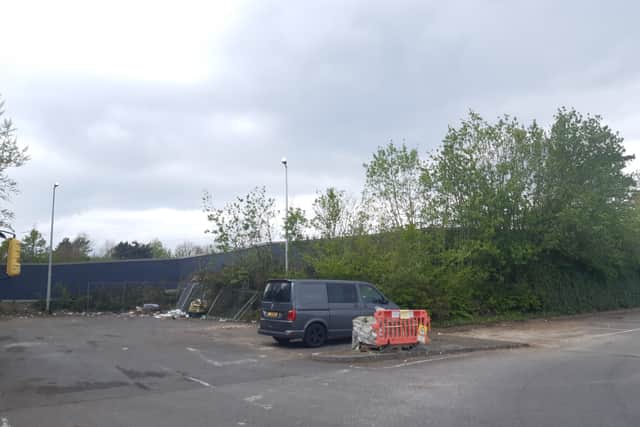 The site of a new Lidl which is set to be constructed in Purbrook.