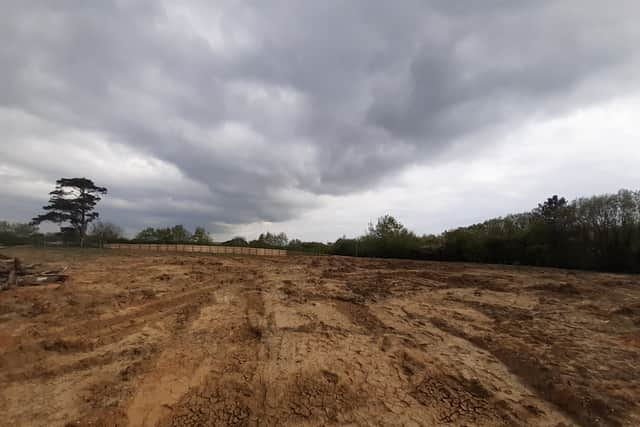 The site of a new Lidl which is set to be constructed in Purbrook.