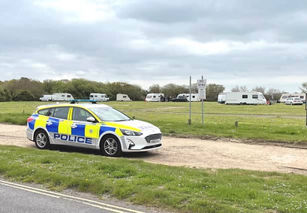 Travellers on Hayling Seafront Road car park have been moved on. 