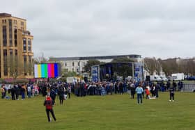 Crowds are gathering to celebrate Pompey's triumphant season.
