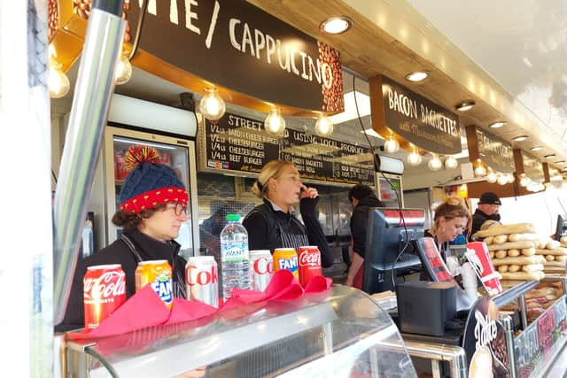 Food vendors have set up on Southsea Common for the Pompey celebrations. 