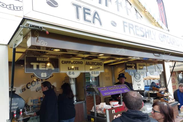 Food vendors have set up on Southsea Common for the Pompey celebrations. 