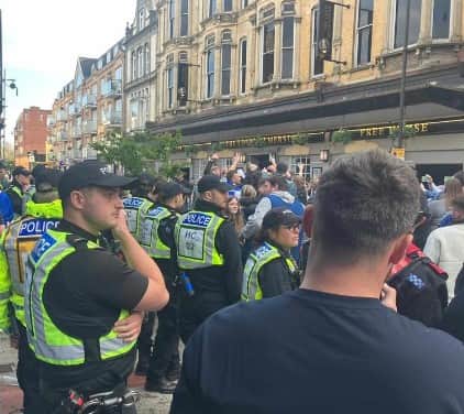 Police in Palmerston Road
