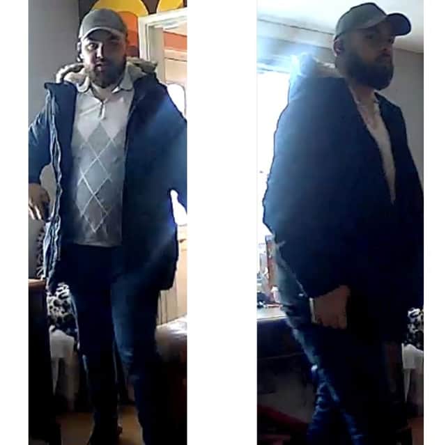 Police want to speak to this man after a high value gold chain was stolen from an address in Havant