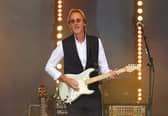 Mike Rutherford of Mike and The Mechanics performs after day three of the BMW PGA Championship at Wentworth on May 28, 2016 in Virginia Water, England. The group have announced a widespread UK tour, taking place in 2025 (Credit: Getty Images)