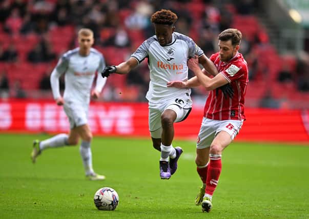 Jamal Lowe is likely to leave AFC Bournemouth in the summer. The 29-year-old has been linked with a return to Pompey. (Photo by Harry Trump/Getty Images)