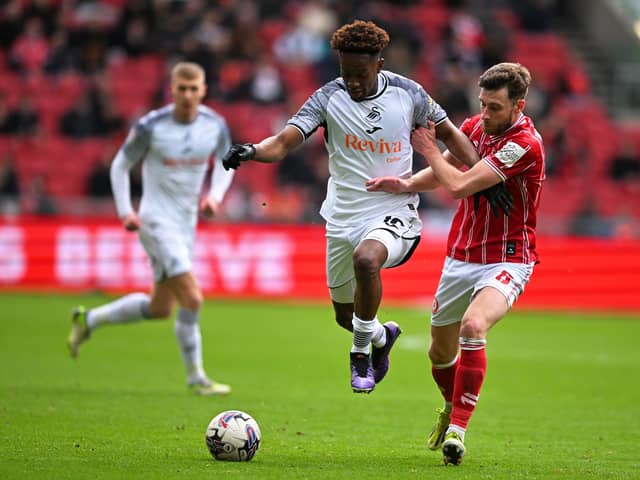 Jamal Lowe is likely to leave AFC Bournemouth in the summer. The 29-year-old has been linked with a return to Pompey. (Photo by Harry Trump/Getty Images)